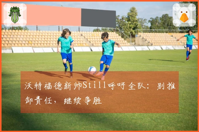 沃特福德新帅Still呼吁全队：别推卸责任，继续争胜